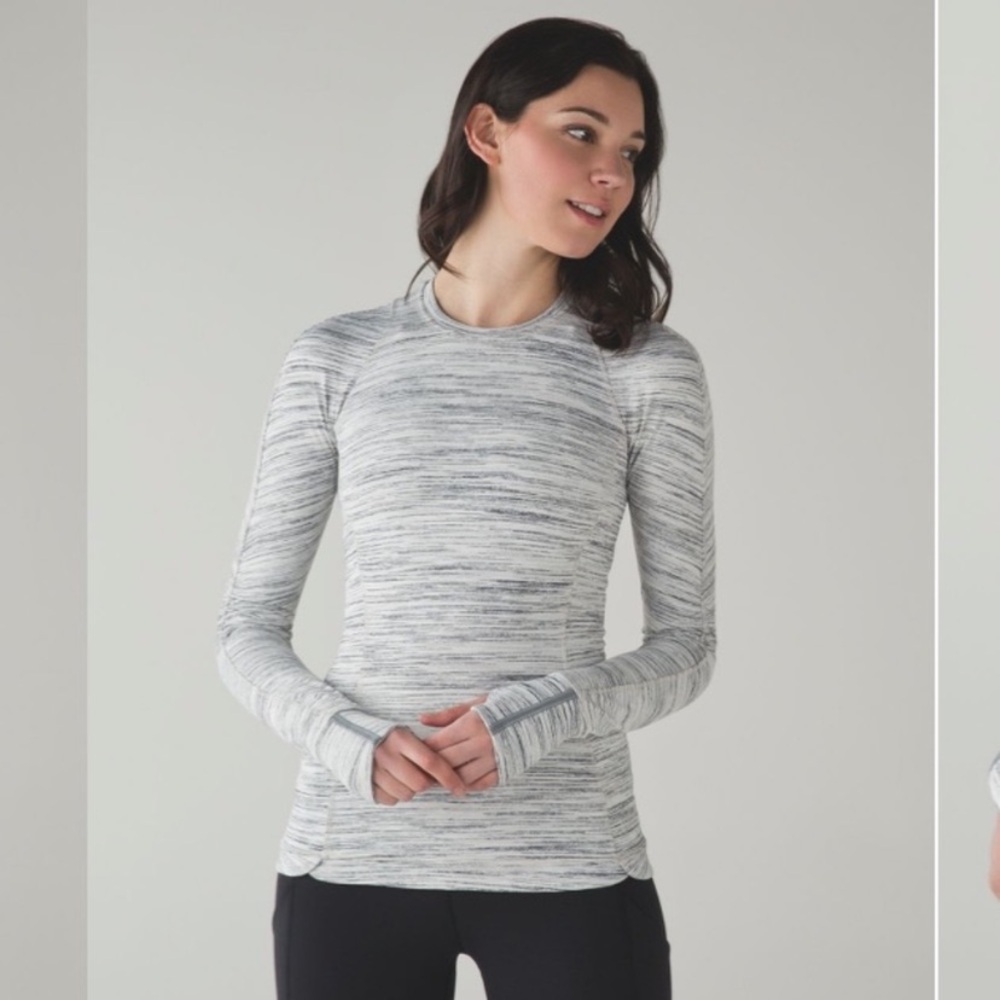 Lululemon Runderful Long Sleeve - Size 6 - Space Dye Camo